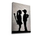 Wallity WY61 Banksy Lienzo Decorativo Enmarcado 50 x 70 cm